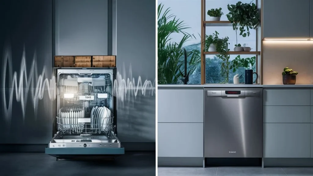 Quiet Bosch dishwasher installation in kitchen remodel