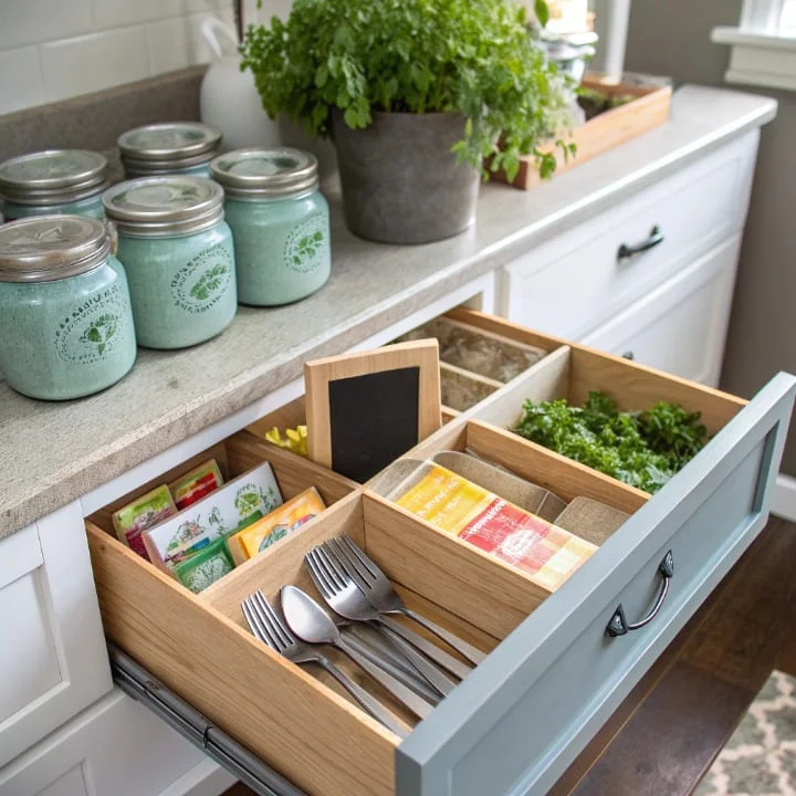DIY storage ideas using cereal boxes as drawer dividers
