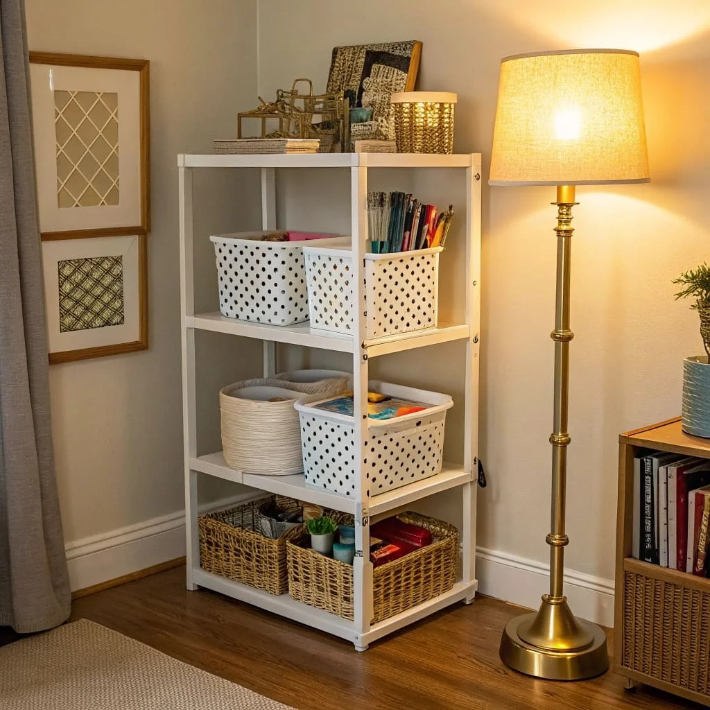 Affordable storage solutions with dollar store baskets under the sink