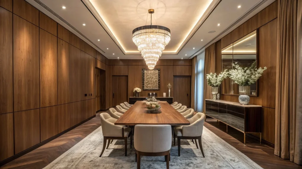 full-wood accent walls