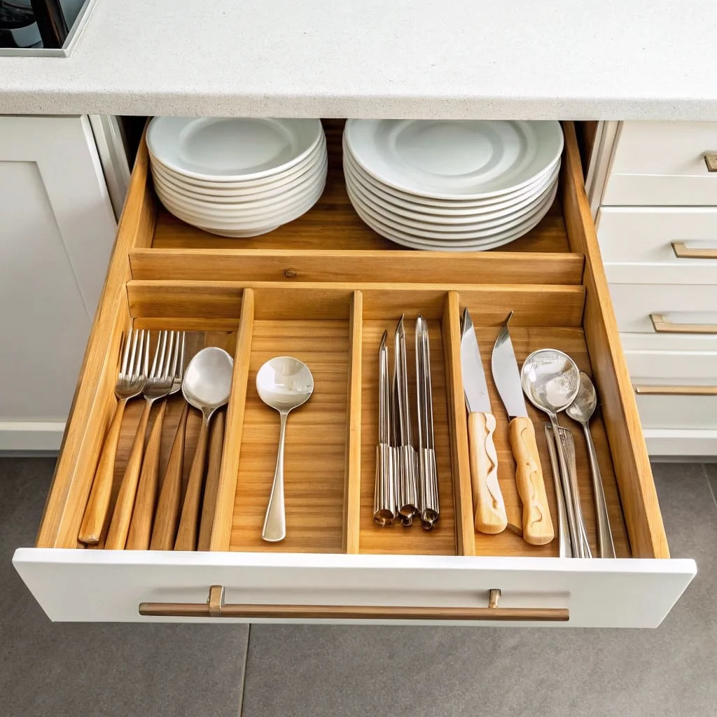 Multi-Tier Shelf Risers and Drawer Divider Inserts