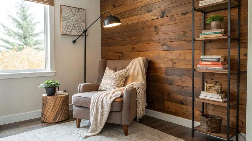 plywood accent wall