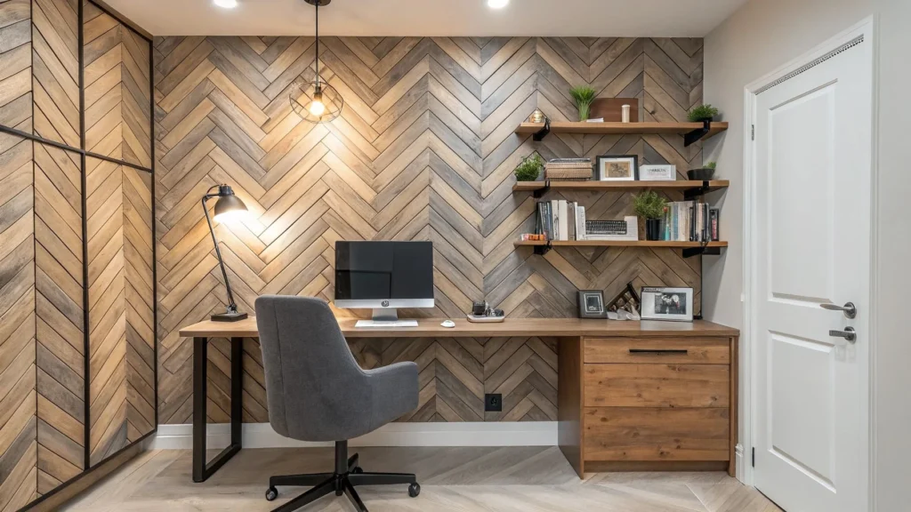 geometric wood wall designs