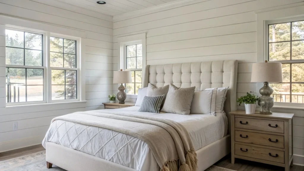 shiplap accent wall