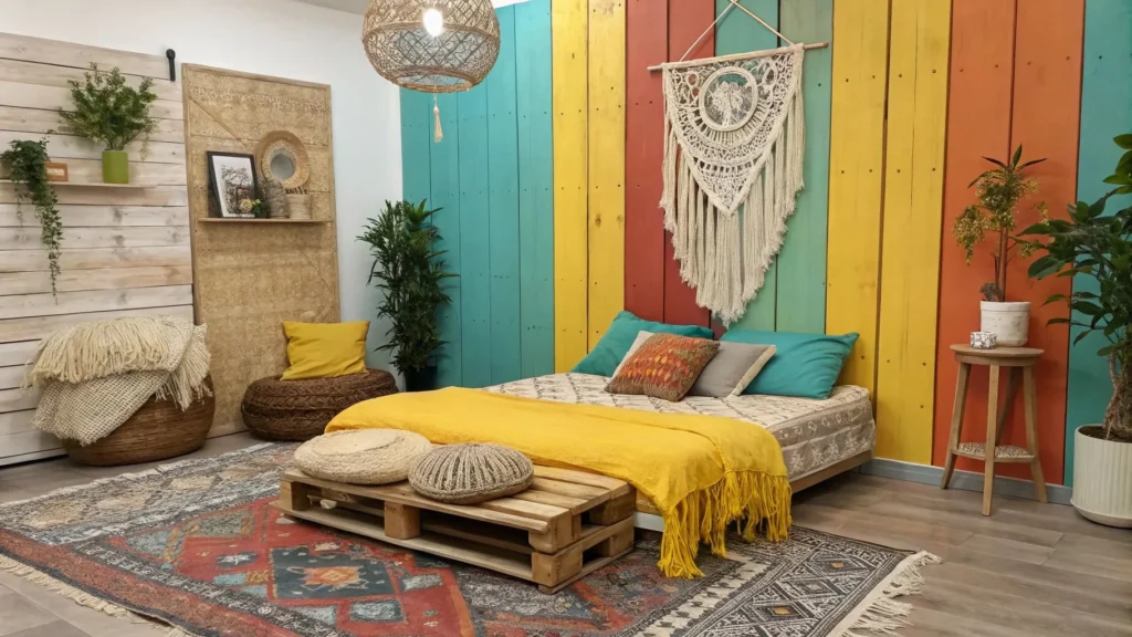 bohemian wood walls