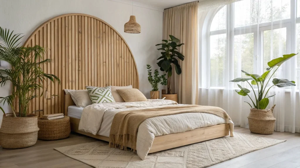 fluted wood walls