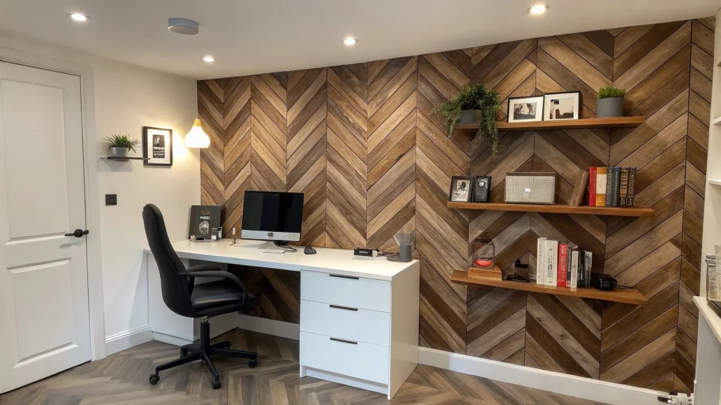 geometric wood wall designs