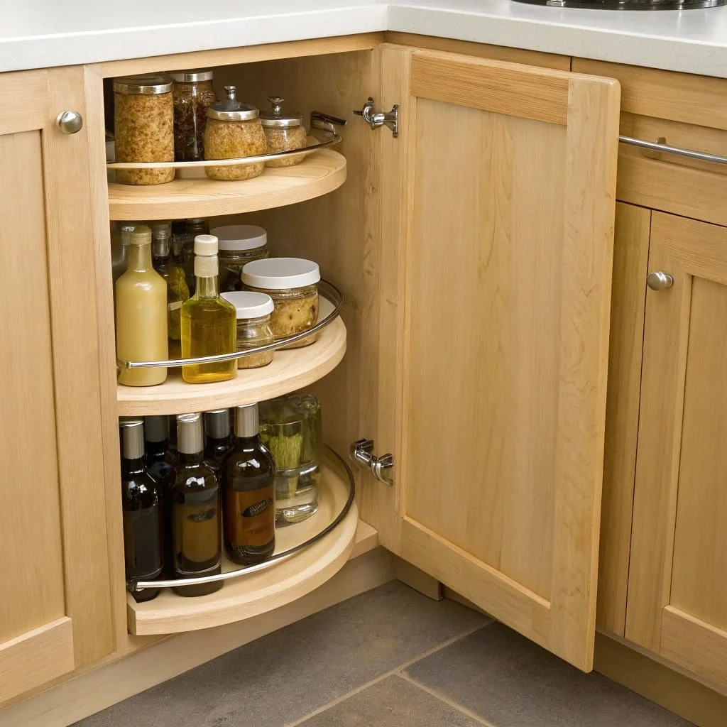 Corner Cabinet Lazy Susan and Carousel Organizers
